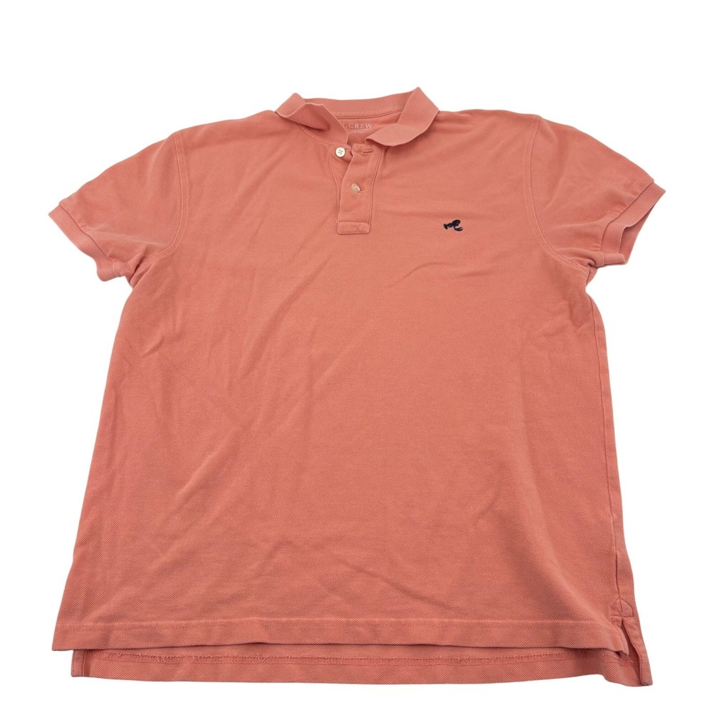 J. Crew Men's Coral Polo Casual Short Sleeve Shirt Medium